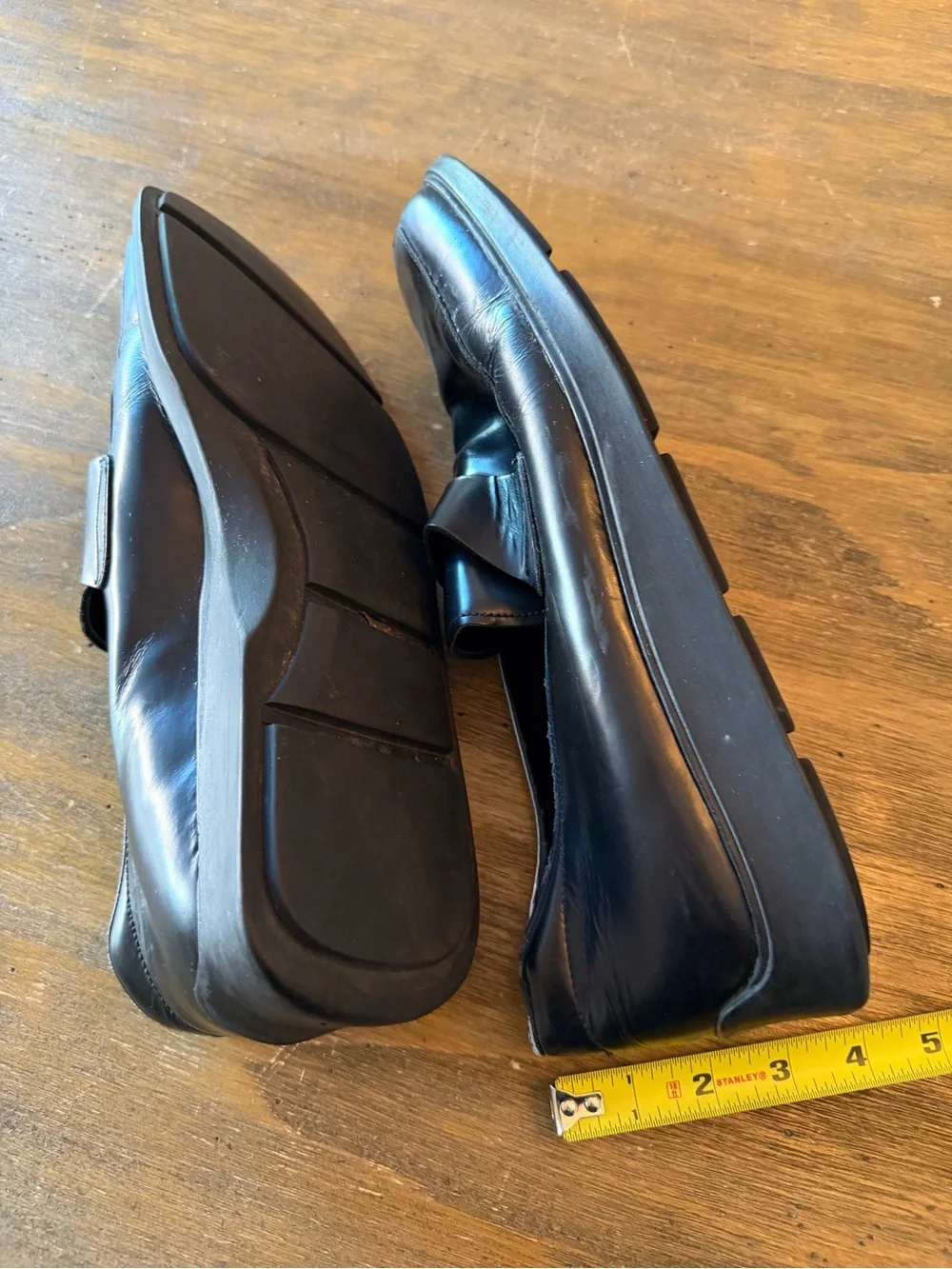 Prada Black Leather Men’s Slip-On Dress Loafers 11